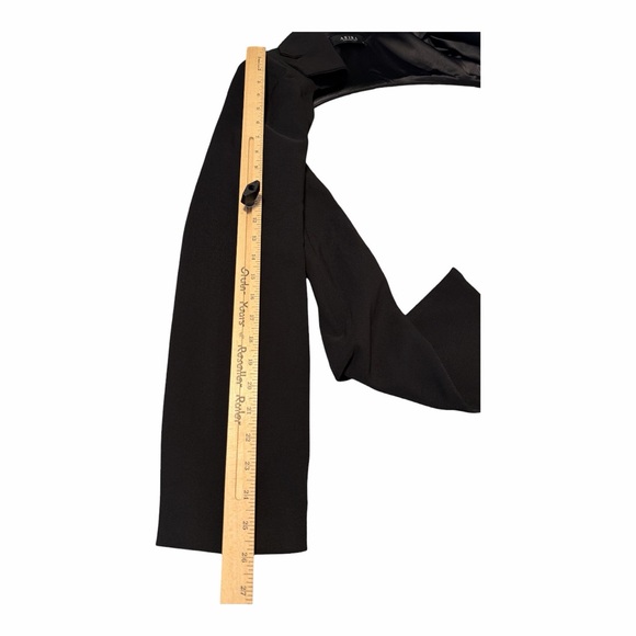 AKIRA Black Tie-Front Cutout Shrug Bolero Top XL Y2K D01 - Picture 5 of 7